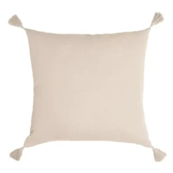 Cuscino quadrato in garza di cotone (60 x 60 cm) Gaïa Beige pampa