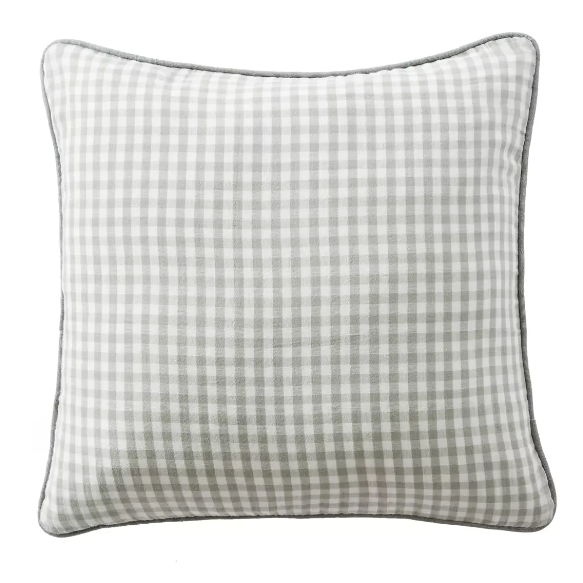 Cuscino quadrato in garza di cotone (45 x 45 cm) Gaïa vichy Verde eucalipto