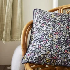 Cuscino quadrato in garza di cotone (45 x 45 cm) Elya Viola
