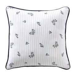 Cuscino Quadrato in Garza di Cotone (45 x 45 cm) Gaïa Iris Blu