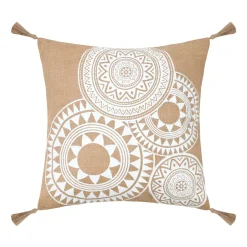 Cuscino quadrato in iuta (45 x 45 cm) Mekong Marrone