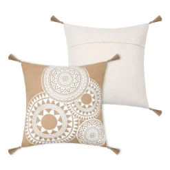 Cuscino quadrato in iuta (45 x 45 cm) Mekong Marrone