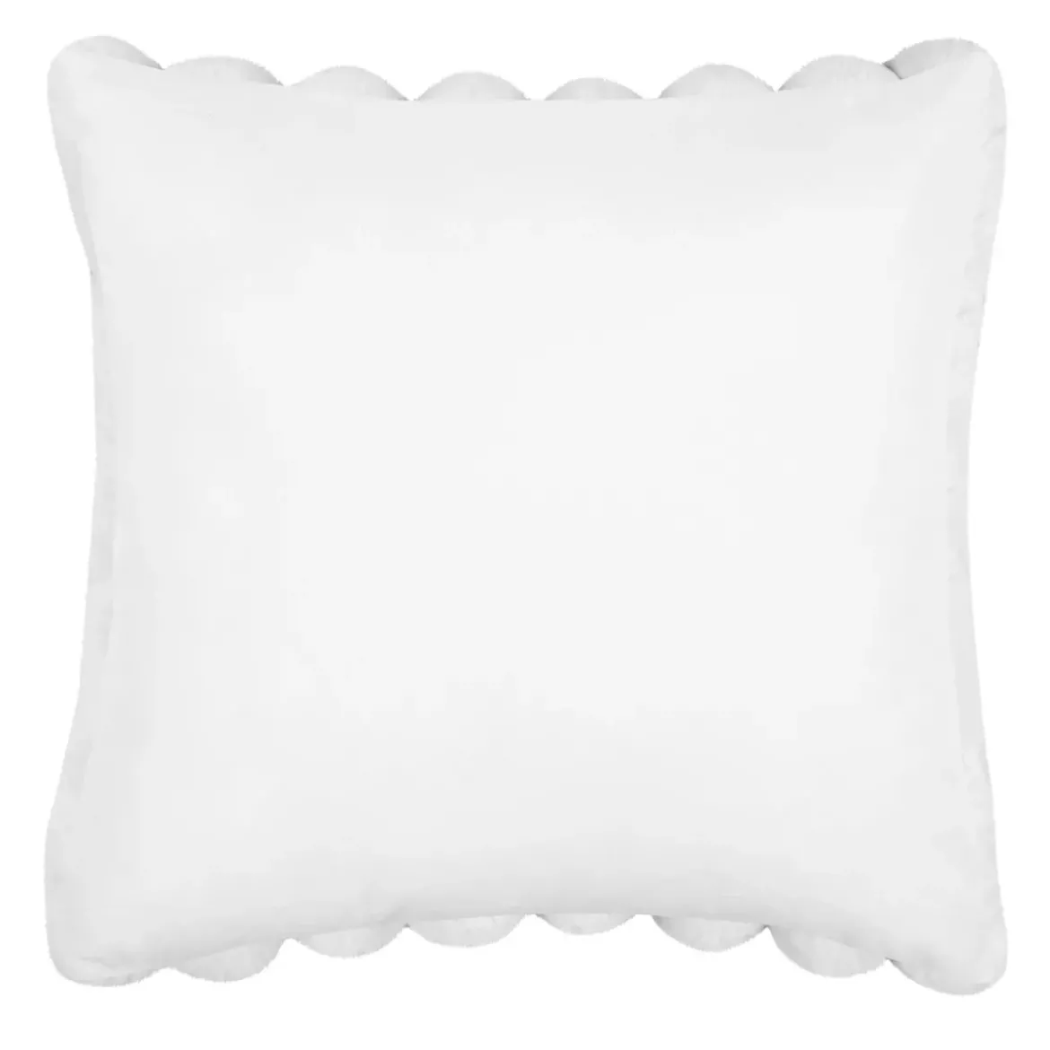Cuscino quadrato in pelliccia sintetica (45 x 45 cm) Polary Bianco