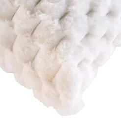 Cuscino quadrato in similpelliccia (45 x 45 cm) Frosty Ecru