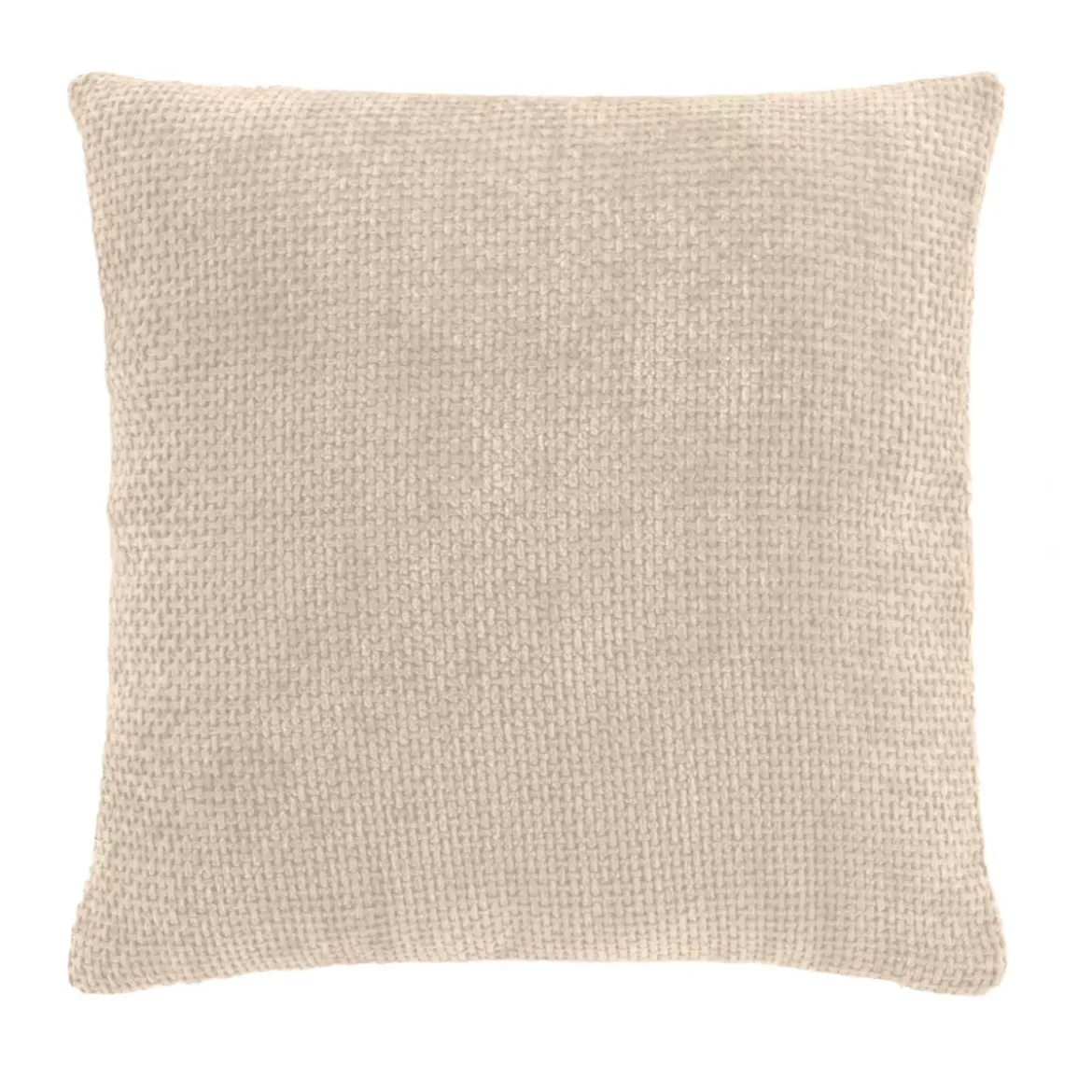 Cuscino quadrato in velluto (45 x 45 cm) Leo Ecru