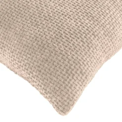 Cuscino quadrato in velluto (45 x 45 cm) Leo Ecru
