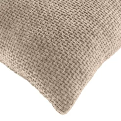 Cuscino quadrato in velluto (45 x 45 cm) Leo Beige