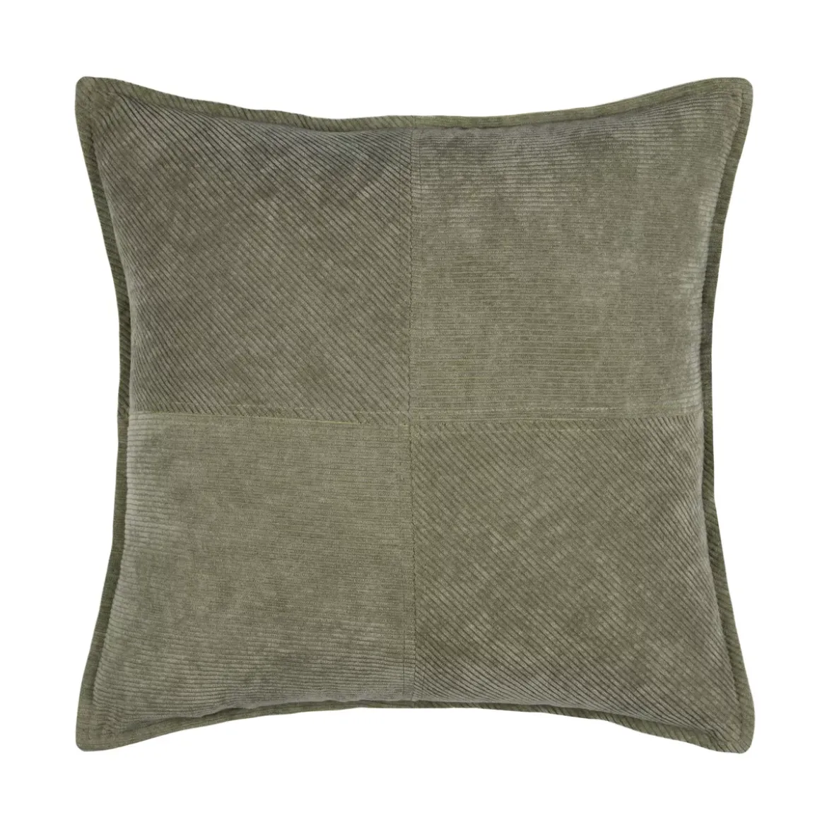 Cuscino quadrato in velluto (45 x 45 cm) Dandy Verde cachi