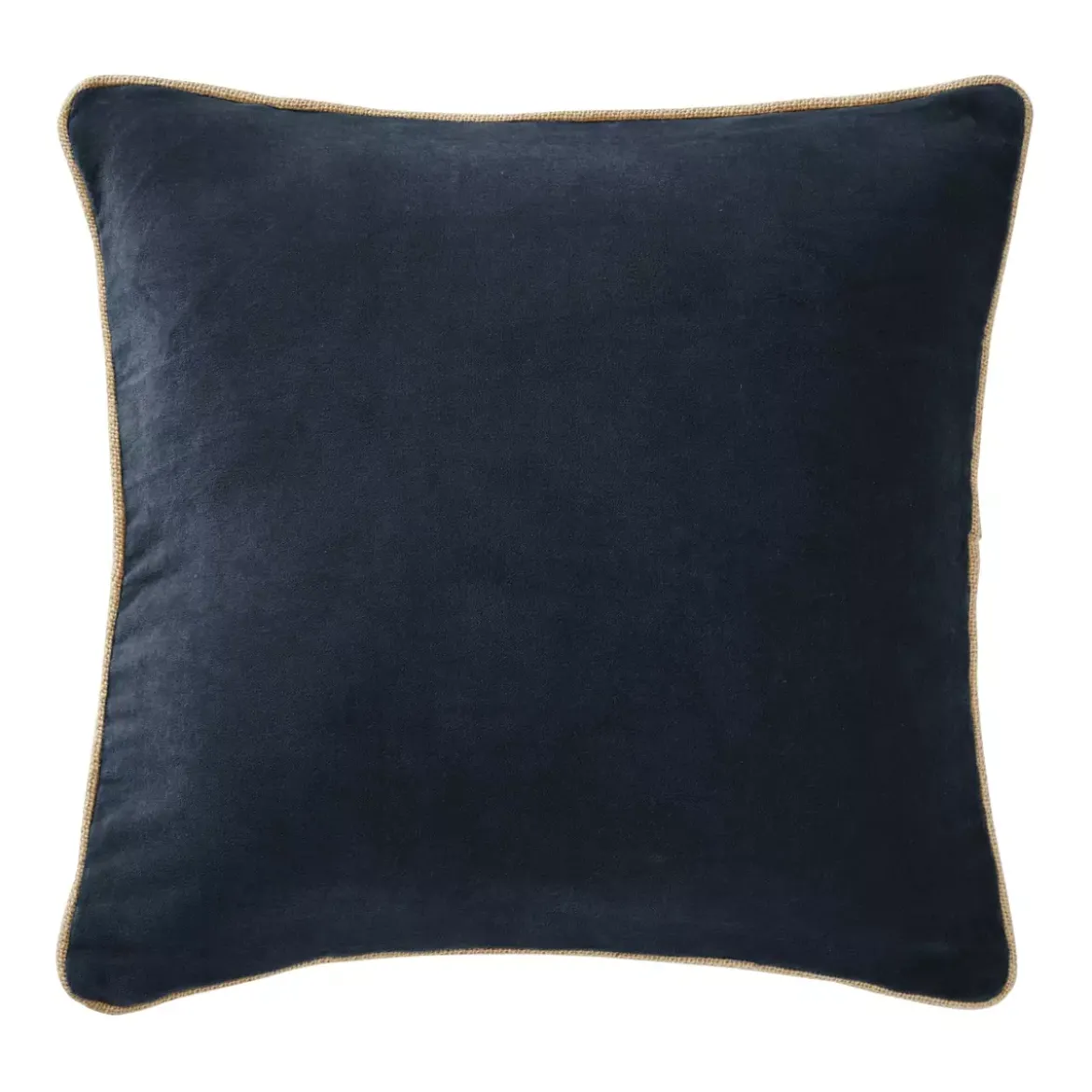 Cuscino quadrato in velluto di cotone (45 cm) Victor Blu notte
