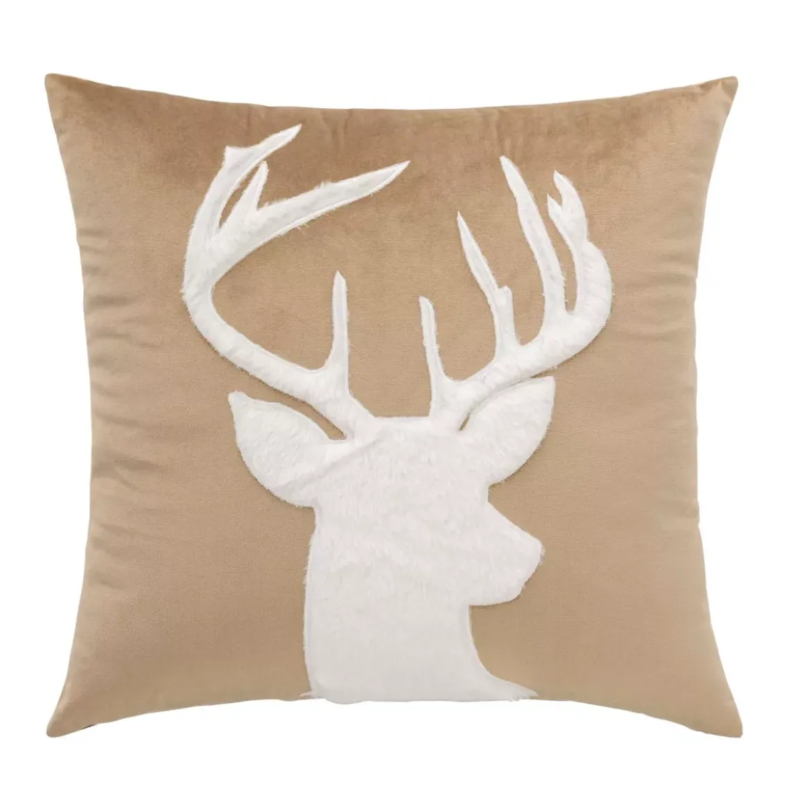 Cuscino quadrato in velluto (45 x 45 cm) Vik Sabbia beige