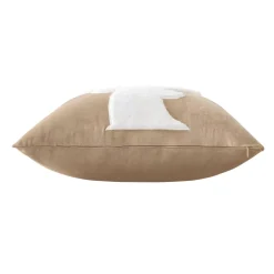 Cuscino quadrato in velluto (45 x 45 cm) Vik Sabbia beige