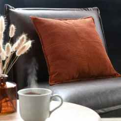 Cuscino quadrato in velluto (45 x 45 cm) Dandy Terracotta