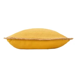 Cuscino quadrato juta e cotone (45 x 45 cm) Akina Giallo ocra