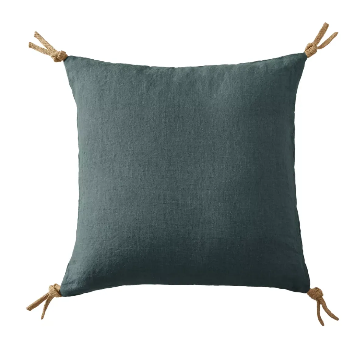 Cuscino quadrato lino lavato (45 cm) Louise Grigio ardesia