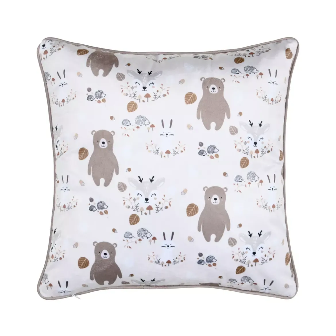 Cuscino quadrato per bambini (40 x 40 cm) Gabin Tortora