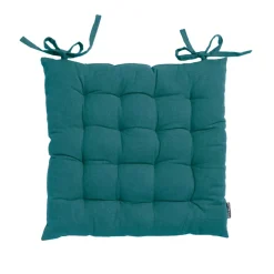Cuscino quadrato per sedia in cotone (40 x 40 cm) Pixel Blu anatra
