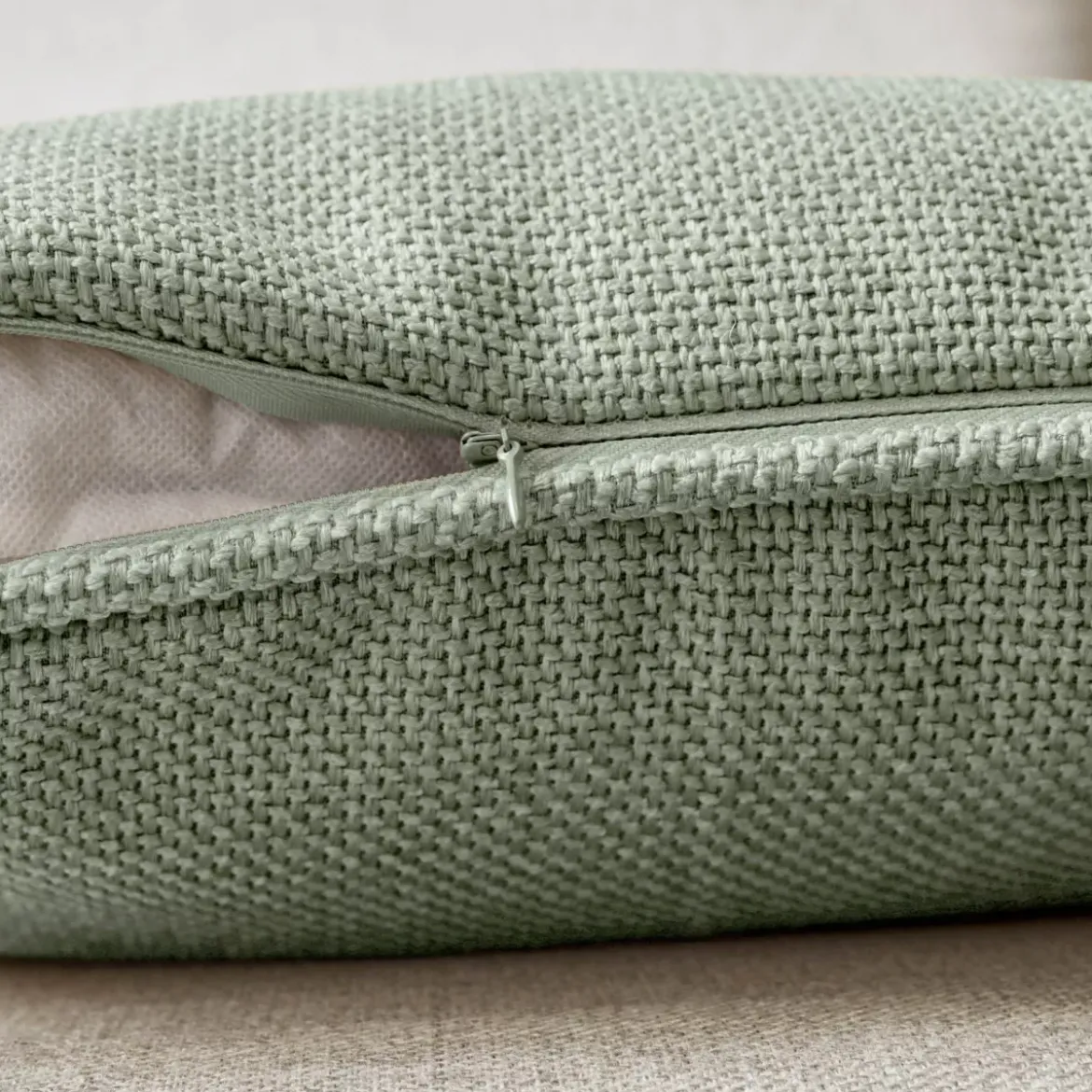 Cuscino quadrato tessuto (45 x 45 cm) Alba Verde rosmarino