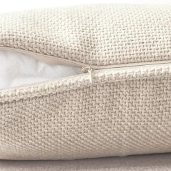 Cuscino quadrato tessuto (45 x 45 cm) Alba Beige