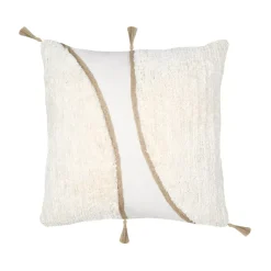 Cuscino quadrato tufted (45 x 45 cm) Blokken Ecru
