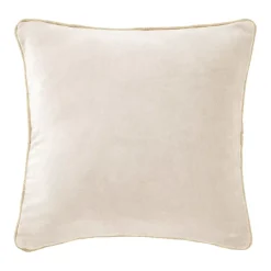 Cuscino quadrato velluto di cotone (45 x 45 cm) Victor Beige pampa