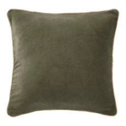 Cuscino quadrato velluto di cotone (45 x 45 cm) Victor Verde timo