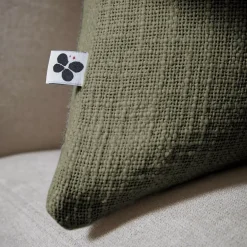 Cuscino rettangolare cotone (40 x 60 cm) Sixtine Verde rosmarino