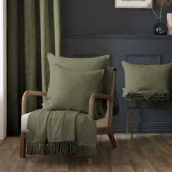 Cuscino rettangolare cotone (40 x 60 cm) Sixtine Verde rosmarino