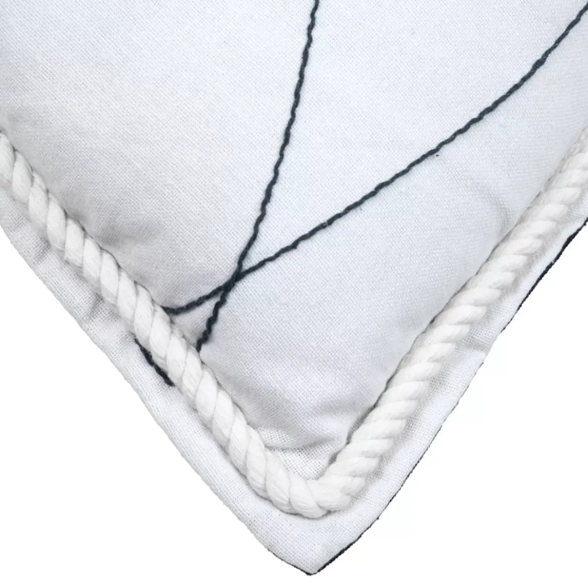 Cuscino Rettangolare (40 x 60 cm) Bordemer Bianco