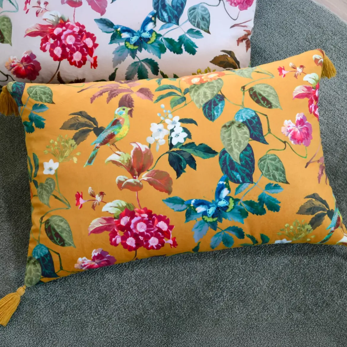 Cuscino rettangolare (40 x 60 cm) Emmy Giallo senape