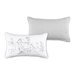 Cuscino rettangolare cotone (50 cm) Sophie Ecru