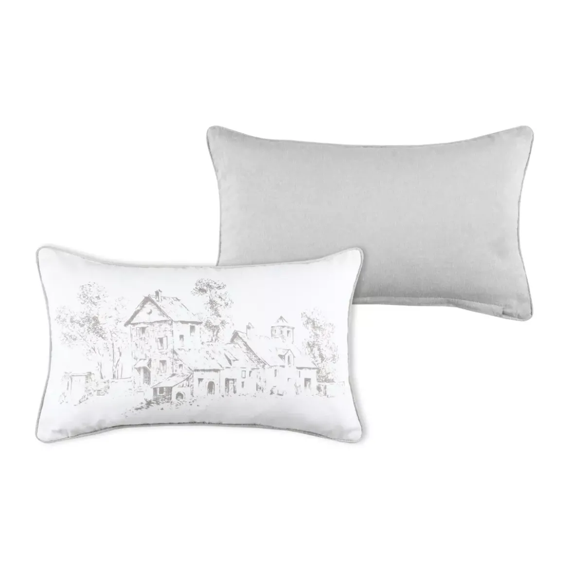 Cuscino rettangolare cotone (50 cm) Sophie Ecru