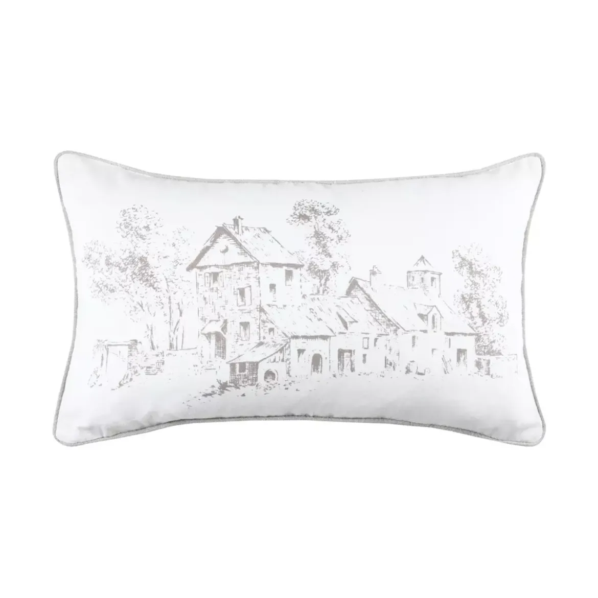Cuscino rettangolare cotone (50 cm) Sophie Ecru