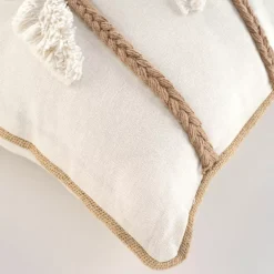 Cuscino rettangolare cotone (30 x 50 cm) Sahara Ecru