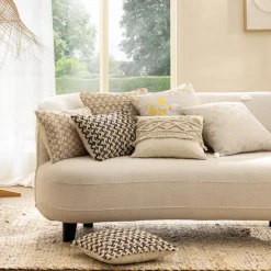 Cuscino rettangolare cotone (30 x 50 cm) Loumeo Beige