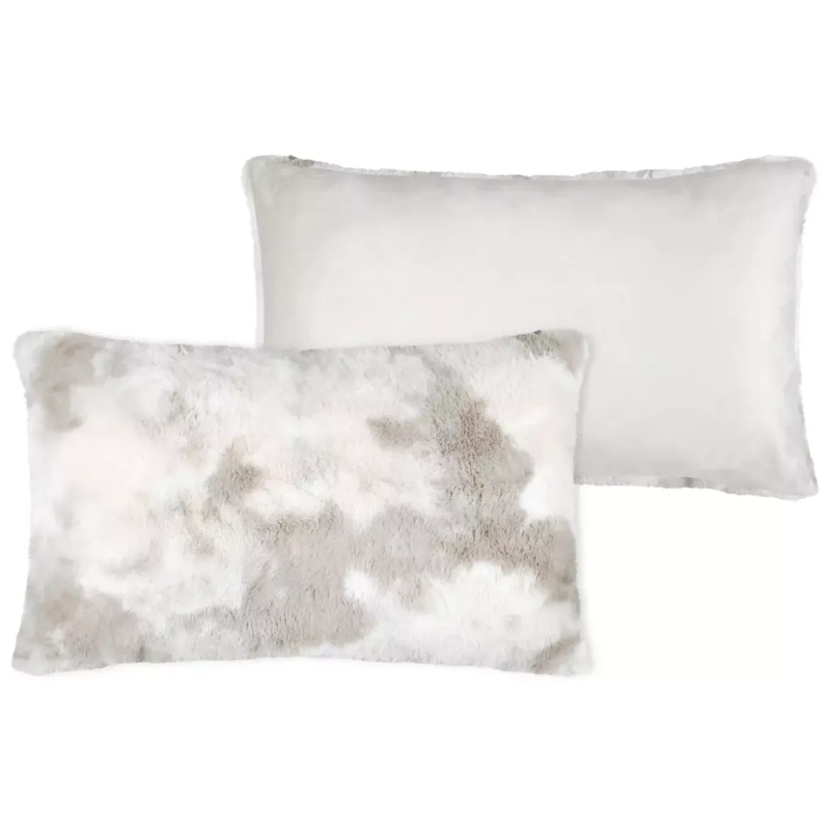 Cuscino rettangolare eco pelliccia (80 cm) Harald Beige