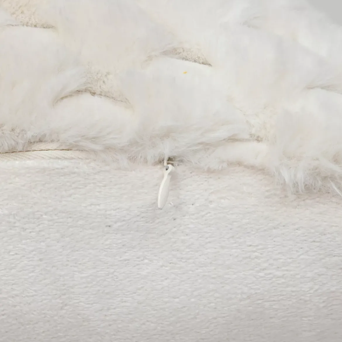 Cuscino rettangolare ecopelliccia (38 x 58 cm) Adriel Beige