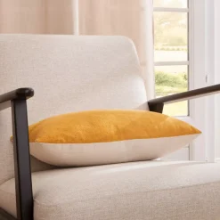 Cuscino rettangolare in bouclé (30 x 50 cm) Ava Giallo ocra