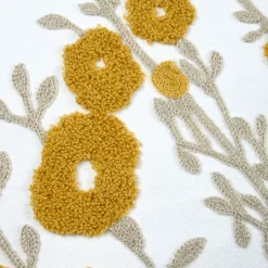 Cuscino rettangolare in cotone (40 x 60 cm) Camille Giallo senape