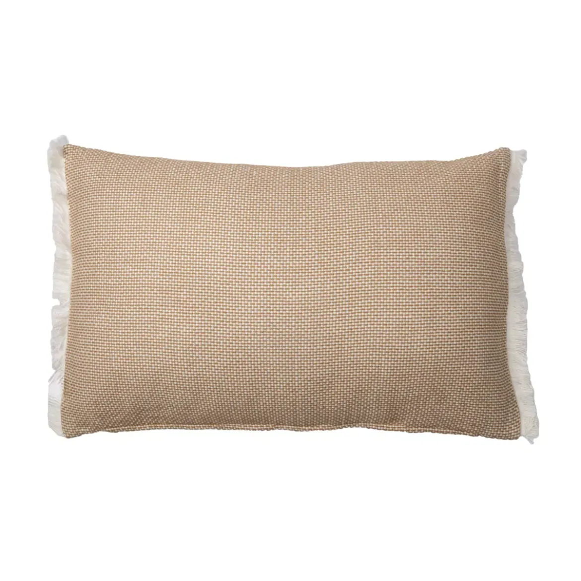 Cuscino rettangolare in cotone testurizzato (50 x 80 cm) Jamy Marrone