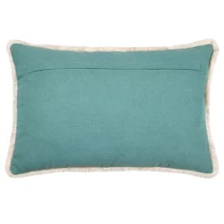 Cuscino rettangolare in cotone (35 x 50 cm) Barbados Verde celadon