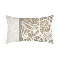 Cuscino rettangolare in cotone (30 x 50 cm) Hemera Tortora