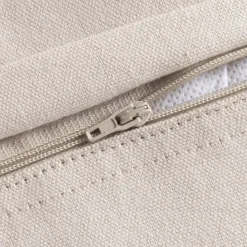 Cuscino rettangolare in cotone (40 x 60 cm) Pixel frange Beige