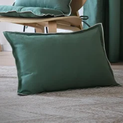 Cuscino rettangolare in cotone (40 x 60 cm) Helios Verde