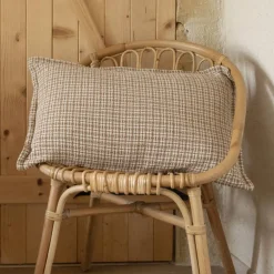 Cuscino rettangolare in cotone (50 x 80 cm) Marius Marrone