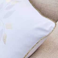 Cuscino rettangolare in cotone (40 x 60 cm) Duchessa Bianco