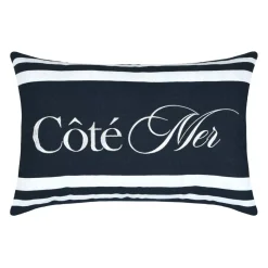 Cuscino Rettangolare in cotone (40 x 60 cm) Bordemer Blu navy