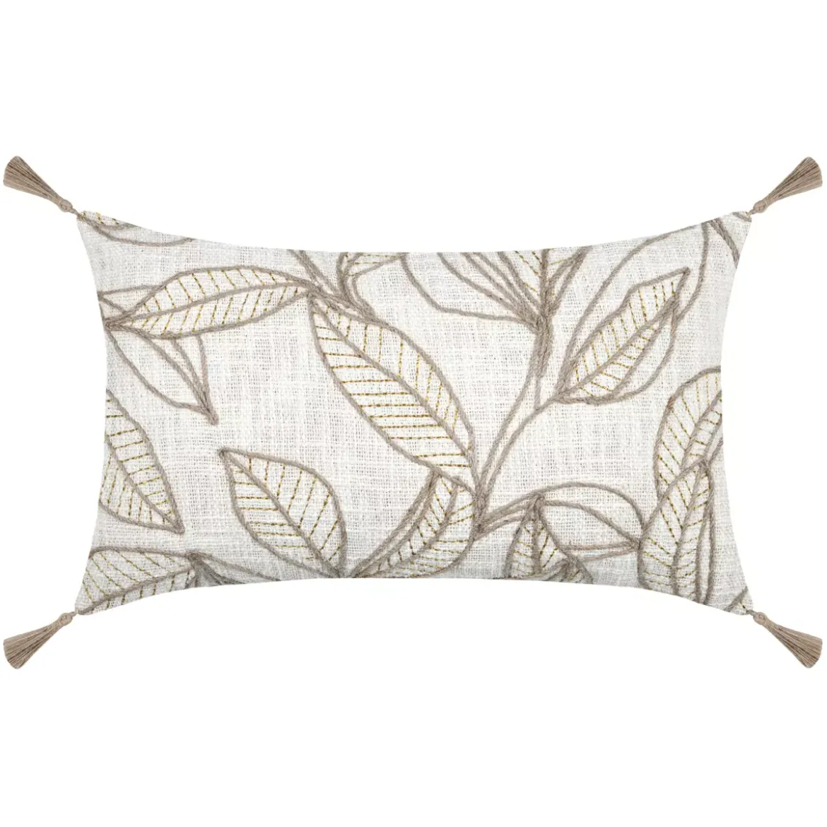 Cuscino rettangolare in cotone (30 x 50 cm) Hemera Ecru