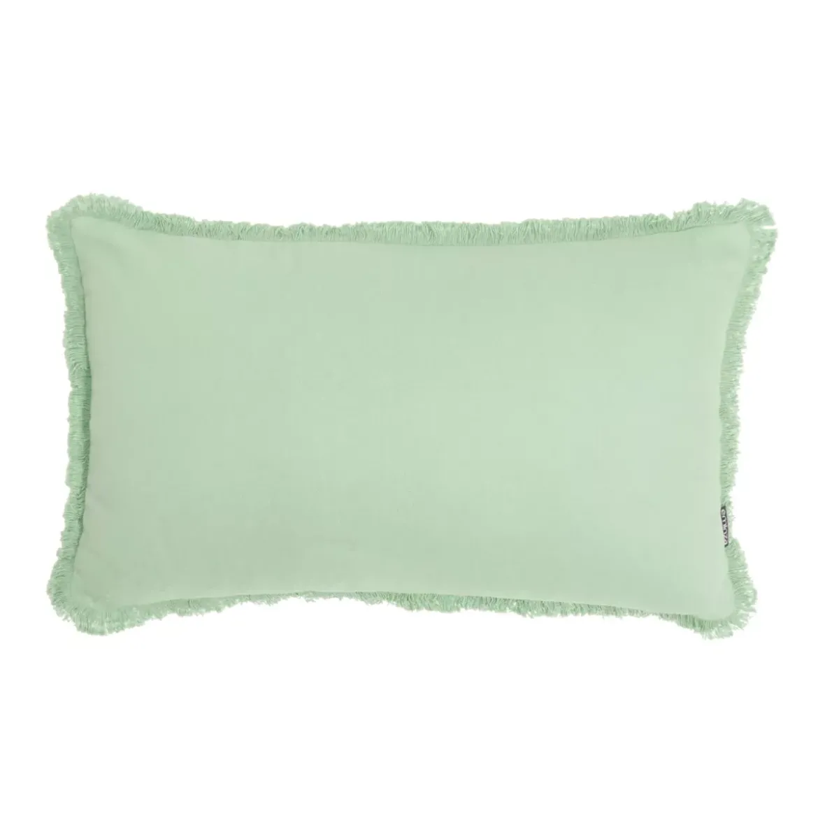 Cuscino rettangolare in cotone (40 x 60 cm) Pixel frange Verde menta