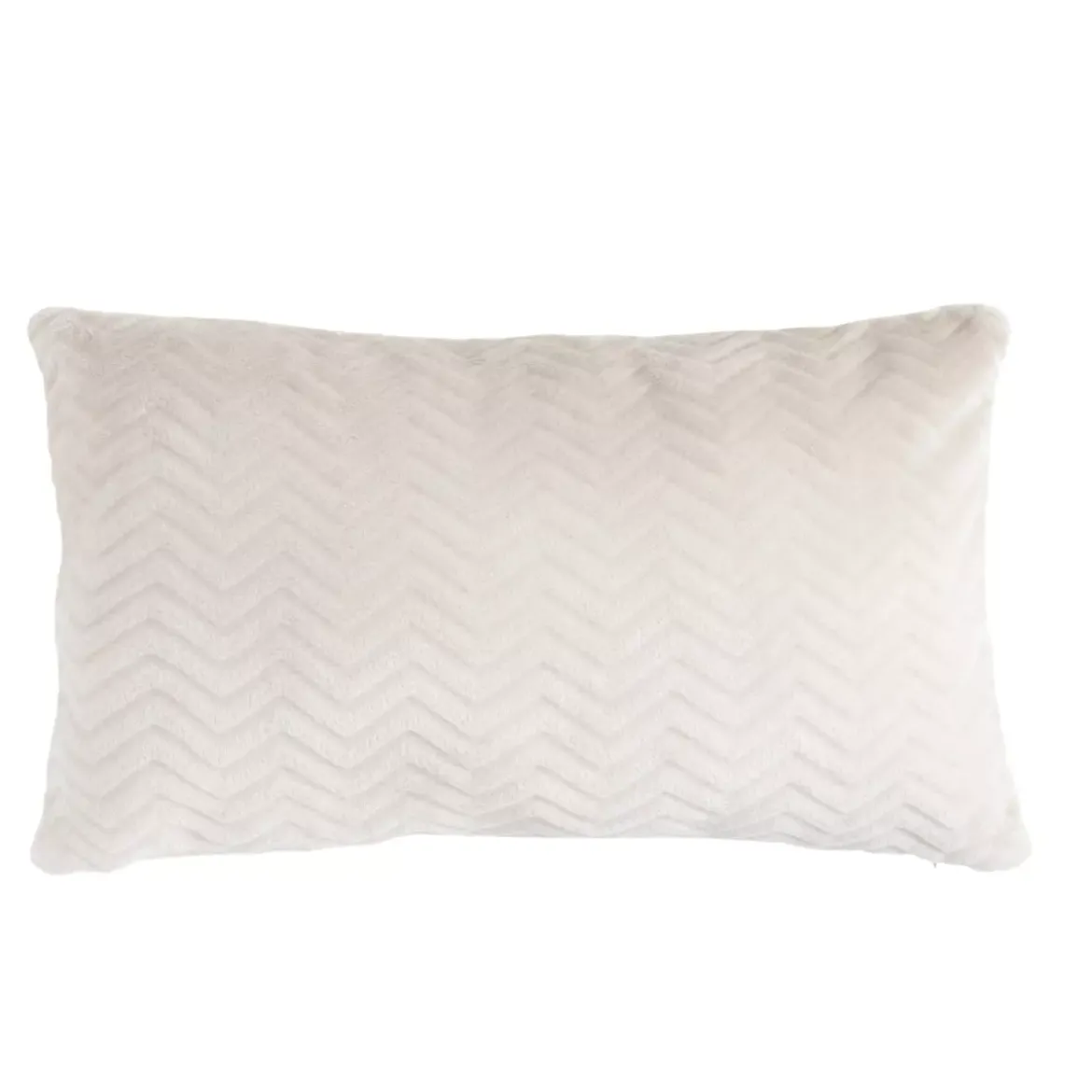 Cuscino rettangolare in flanella (40 x 60 cm) Zag Ecru