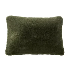 Cuscino rettangolare in finta pelliccia (40 x 60 cm) Finn Verde kaki